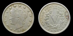 Liberty head nickel - 1894