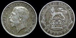 George V (1910-1936) - six pence