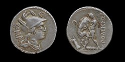 C. Poblicius Q.f., Denarius