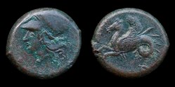 Sicily, Syracuse - Bronze litra, circa 375-344 BCE
