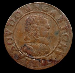 Gaston d'Orleans (1627-1650), Double Tournois type 8 - 1639