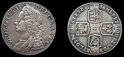 George II (1727 - 1760) - shilling