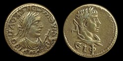Bosporan kingdom - Rhescuporis II & Elagabal, electrum stater