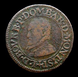 Louis II de Montpensier (1560-1582), Double tournois type 1 - 1576