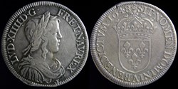 Louis XIV (1643-1715) - Demi ecu au buste juvenile 1648 A
