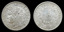 3° republique (1870-1940) - 2 francs 1895 A