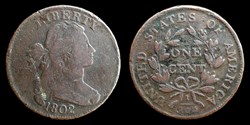 Draped bust cent - 1802