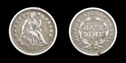 Seated half-dime - 1841 O