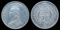 Victoria (1837-1901) - half crown