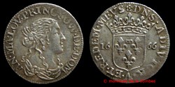 Anne Marie Louise d'Orleans (1650-1693), Douzieme d'ecu - 1666