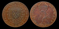 1646 - Gaston d'Orleans (1627-1650), Jeton, cuivre