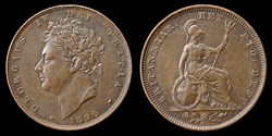 George IV (1820-1830) - farthing