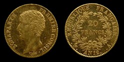 Bonaparte I° Consul - 20 francs or An 12 A