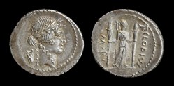 P. Clodius M.f. Turrinus, Denarius