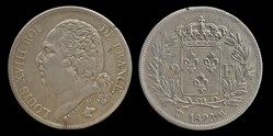 Louis XVIII (1814-1824) - 2 francs 1823 W