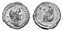 Antoninus Pius AR Denarius, Italia