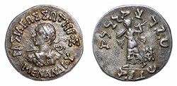Menander I AR Drachm