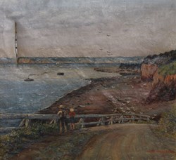 Boy and Girl At Fence