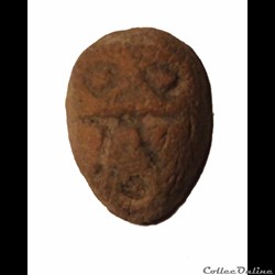Cauri nez de fournis en terre cuite du Royaume de Chu 350-255 ACN
