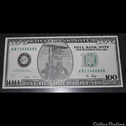 billet funéraire 100 dollars 1998