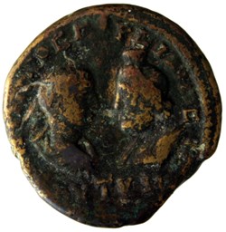 Pentassaria Gordien et Sarapis Tyche assise