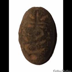 Cauri nez de fournis en terre cuite du Royaume de Chu 350-255 ACN