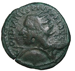 Diassaria Gordien radié avec bouclier, Sarapis