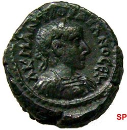 Gordien Auguste an 6 Zeus Amon (buste)