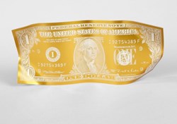 One Dollar Gold Aluminium