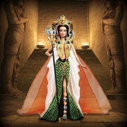 2010 - SKU # R4550 - BARBIE DOLL AS CLEOPATRA