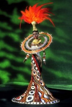 x1999 - FANTASY GODDESS OF AFRICA BARBIE DOLL - SKU 22044
