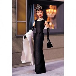 1998 - SKU # 20355 - AUDREY HEPBURN IN BREAKFAST AT TIFFANY'S BARBIE DOLL