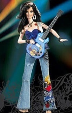 x2005 - 2005 HARD ROCK CAFE BARBIE DOLL - SKU J0963