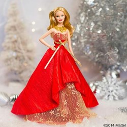 x2014 - HOLIDAY BARBIE 2014 DOLL - SKU BDH21