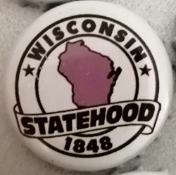 STATEHOOD-blanche-série États Us-Wisconsin-USA