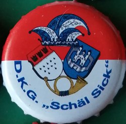 GILDEN KOLSCH rouge Blanche série karneval 2015 chapeau fou DKG Allemagne