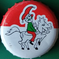 GILDEN KOLSCH rouge Blanche série karneval 2015 fou sur cheval Allemagne