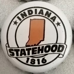 STATEHOOD-blanche-série États Us-Indiana-USA