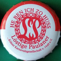 GILDEN KOLSCH rouge blanche série karneval 2015 lostige paulaner Allemagne
