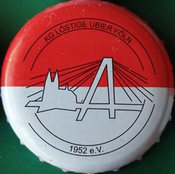 GILDEN KOLSCH rouge Blanche série karneval 2015 silhouette église A Allemagne