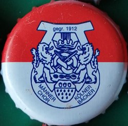 GILDEN KOLSCH rouge Blanche série karneval 2015 blazon 2 lions bleu Allemagne