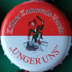 GILDEN KOLSCH rouge blanche série karneval 2015 fou Unger uns Allemagne