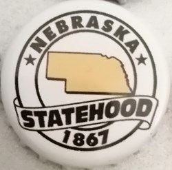STATEHOOD-blanche-série États Us-Nebraska-USA