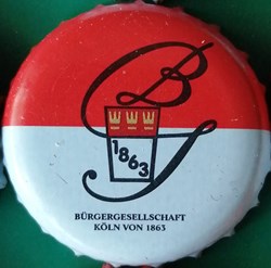 GILDEN KOLSCH rouge Blanche série karneval 2015 BJ 1863 Allemagne