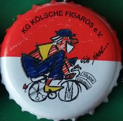 GILDEN KOLSCH rouge Blanche série karneval 2015 clown vélo Allemagne