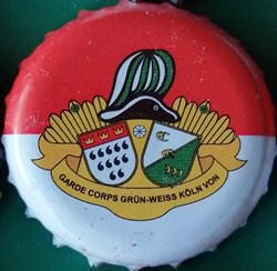 GILDEN KOLSCH rouge Blanche série karneval 2015 blazon chapeau Allemagne