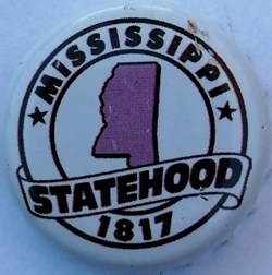 STATEHOOD-blanche-série États Us-Mississippi2-USA