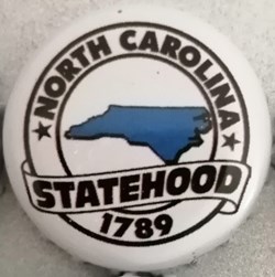 STATEHOOD-blanche-série États Us- North Carolina-USA
