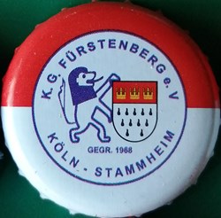 GILDEN KOLSCH rouge blanche série karneval lion bouclier Allemagne