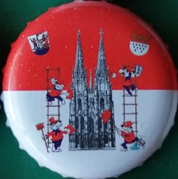 GILDEN KOLSCH rouge Blanche série karneval 2015 église échafaudage Allemagne